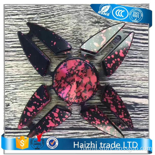 aluminium alloy spinner starry sky hand spinner crab finger spinner